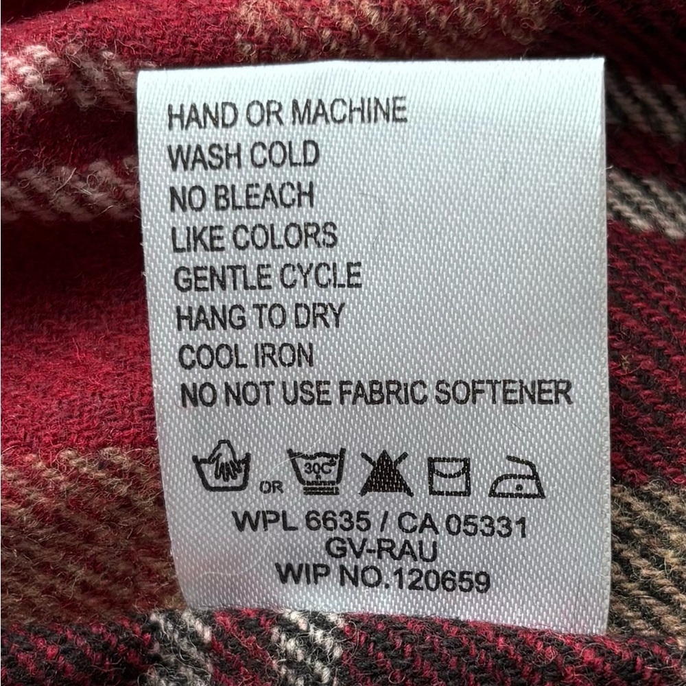 Woolrich Insulated‎ Jacket Ruby Plaid Lining XL - Picture 11 of 15
